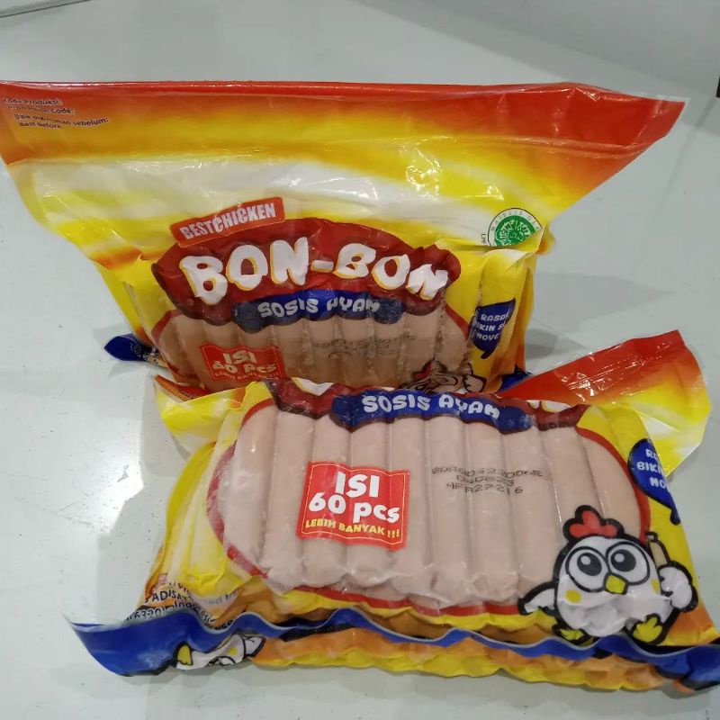 

BON BON Sosis ayam 1kg isi 60