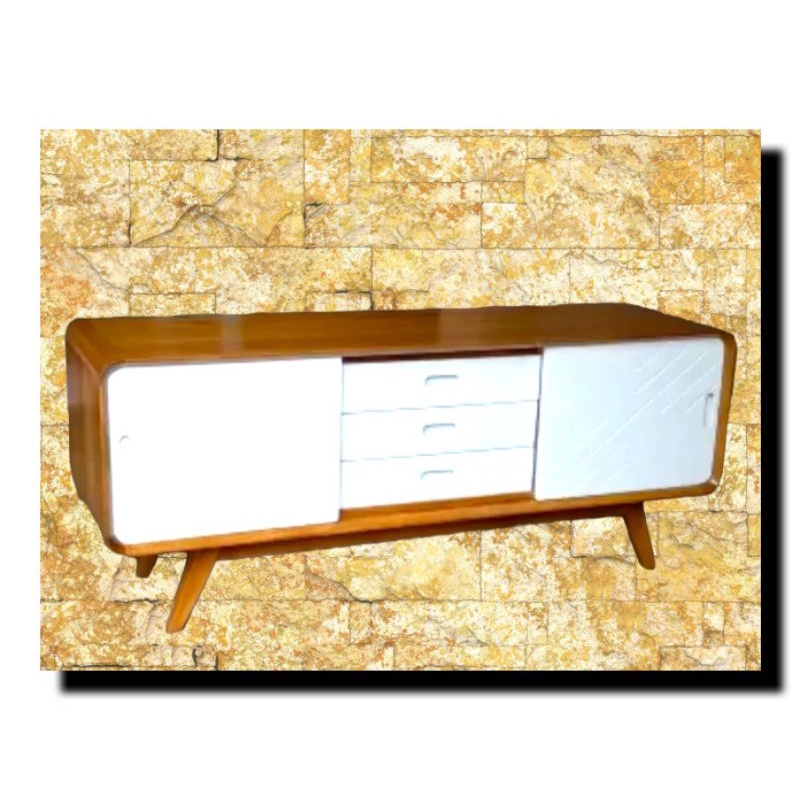 BIFET TV BIFET RETRO MEJA TV BIFET MINIMALIS BIFET KAYU