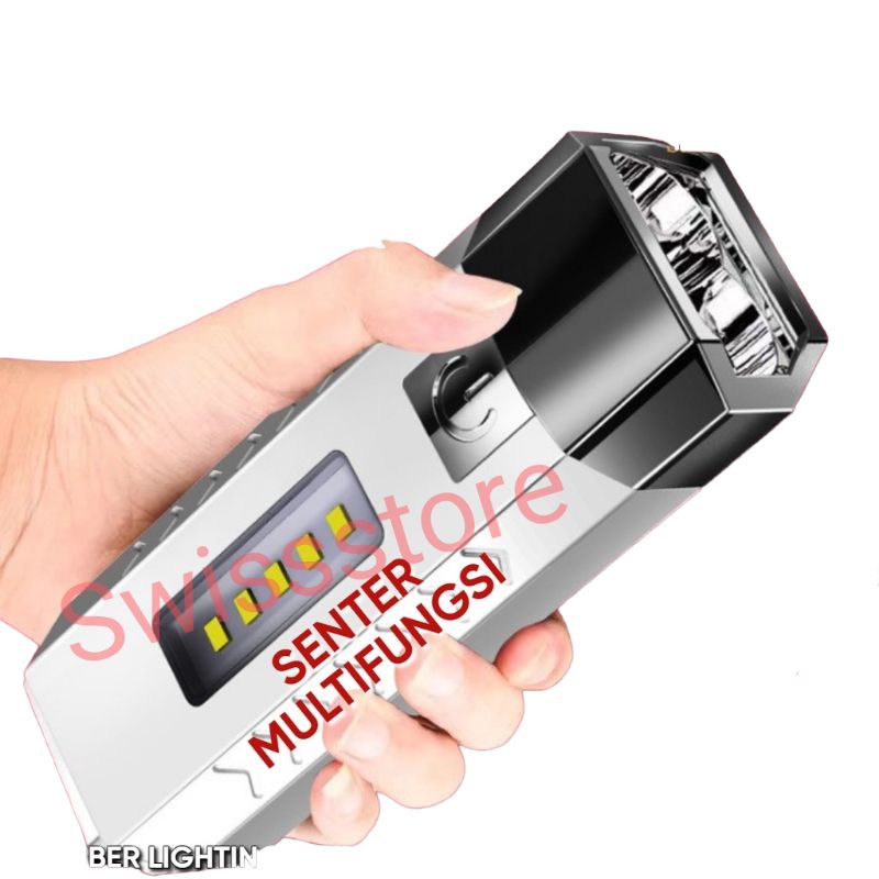 SENTER LED 2 MATA MULTIFUNGSI FLASHLIGHT DAN POWERBANK
