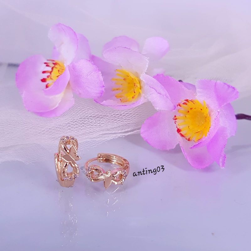 Anting titanium A7,awet,tahan lama,cantik,cocok anak dan dewasa