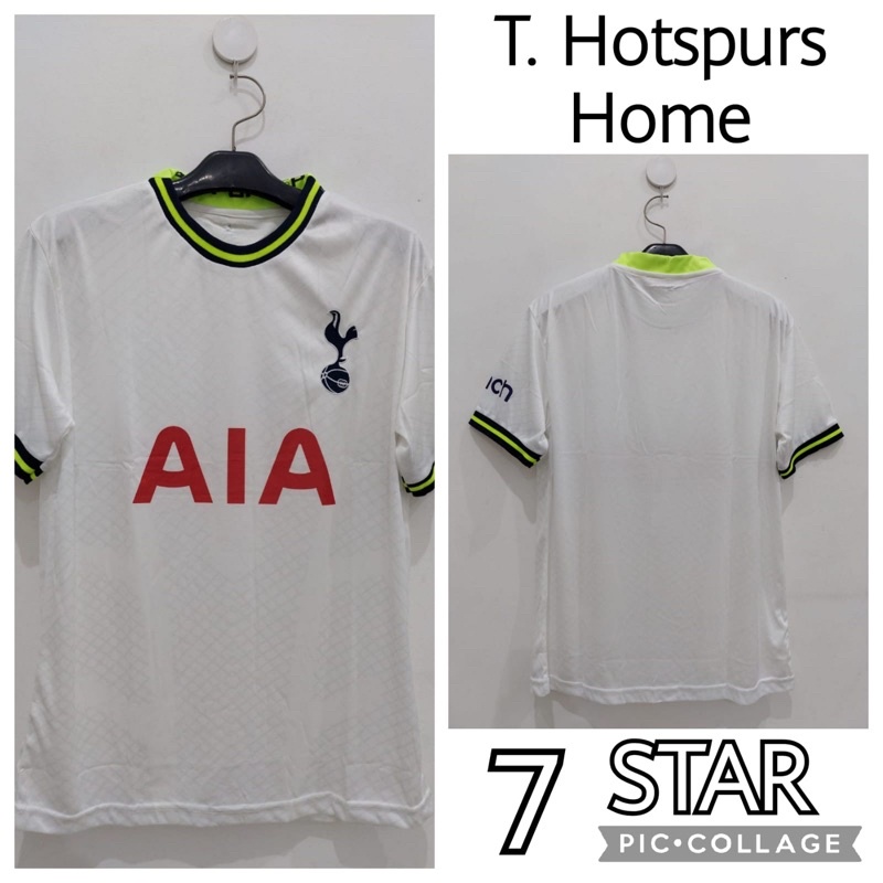(BISA COD) Jersey Sepak Bola Pria Toteham H0tspur Home Putih 7 Stars Printing Murah Size L Aja