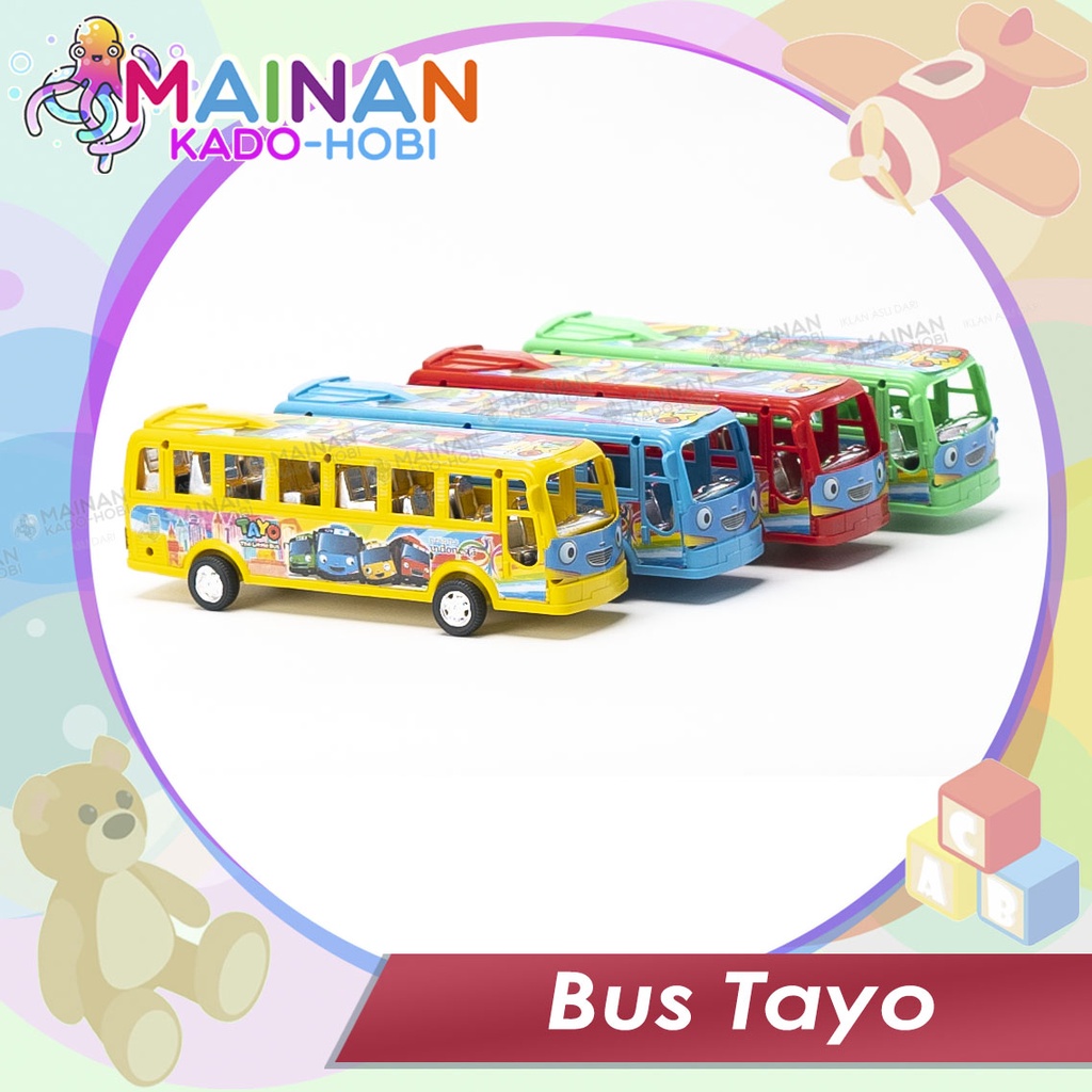 MAINAN ANAK MINIATUR MOBIL BUS PANJANG TAYO DIECAST CAR