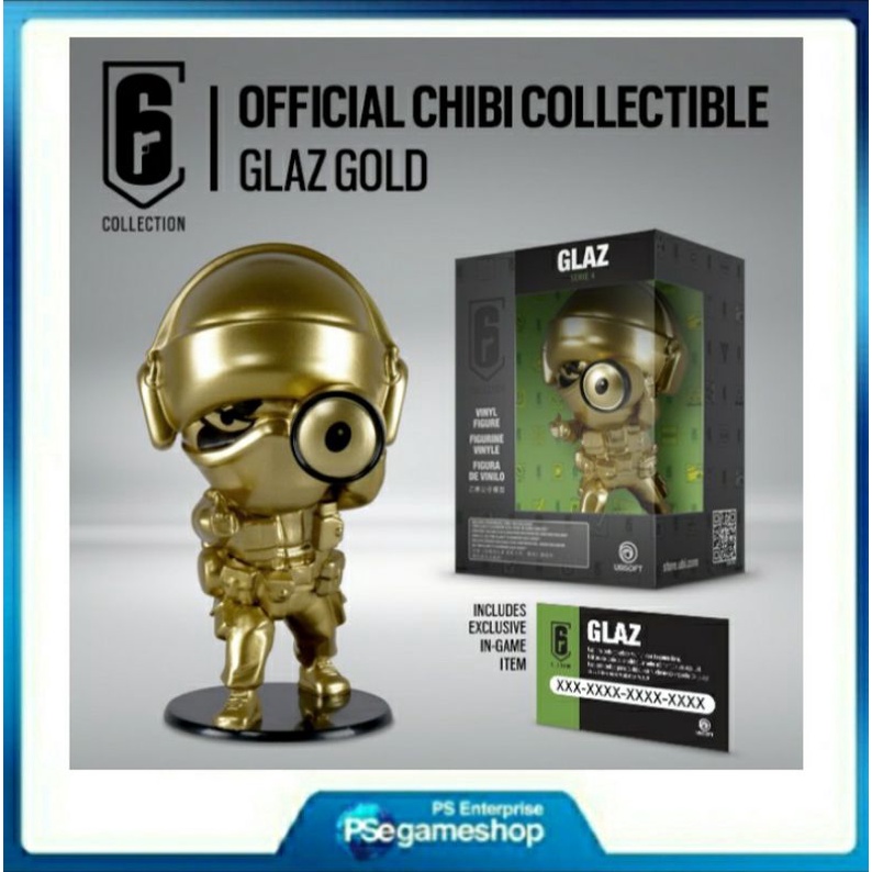 Chibi Gold Glaz Figure - Koleksi Rainbow Six Siege - Termasuk Kode DLC - Seri 4