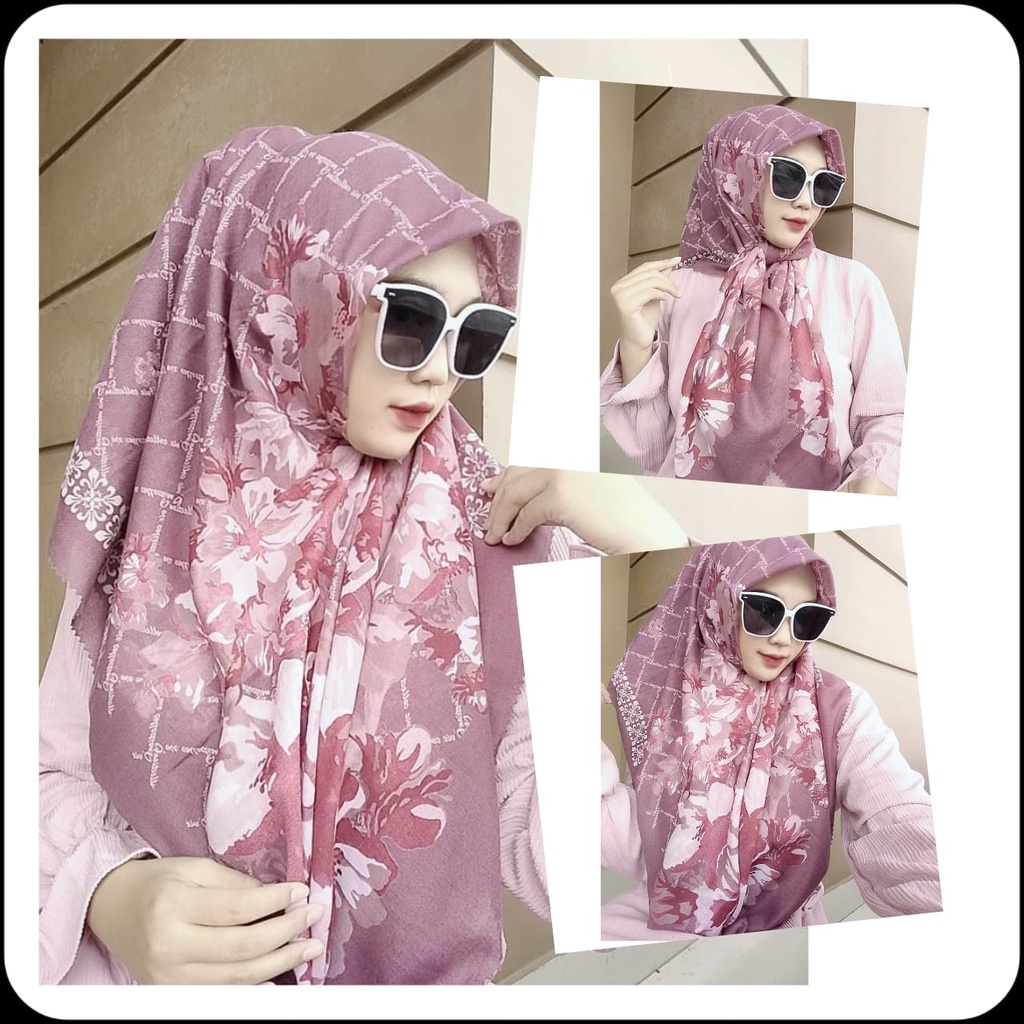 VOAL || PASHMINA || HIJAB || JILBAB || VOAL MOTIF SEGI EMPAT || SEGI 4