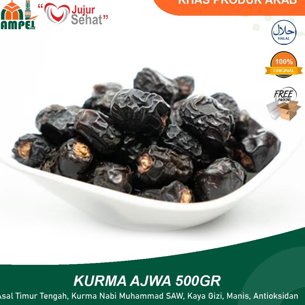 

㊣ Kurma Ajwa 500 gram Premium Jumbo Original Kurma Nabi Ajwa dari Madinah untuk Oleh Oleh Haji dan Umroh