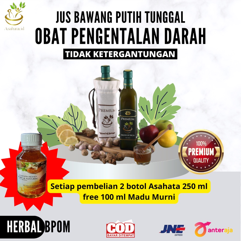 

Jus Bawang Putih Tunggal Obat Pengentalan Darah - Asahata Indonesia Original