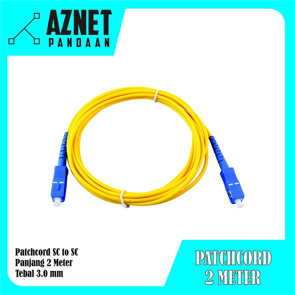 PATCHCORD FIBER OPTIK 2 METER 3MM SC-SC SC TO SC