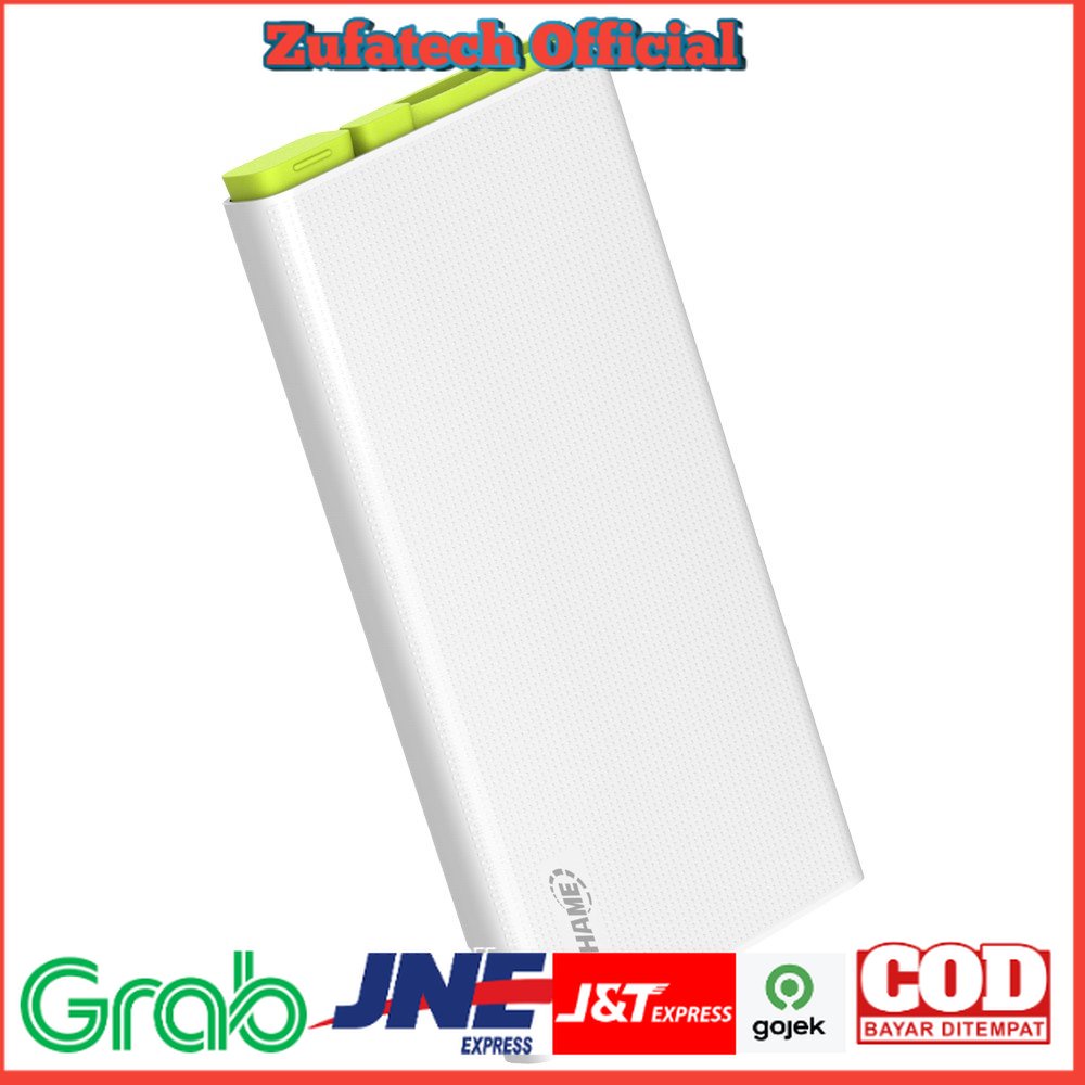 Hame X2 Power Bank 2 Port USB 10000mAh - White