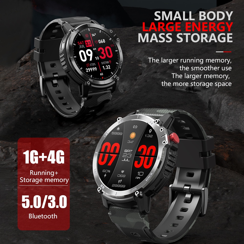 Skmei Jam Pintar Pria Jam Tangan Sport Smartwatch Olahraga Memori 4G +400 mAh Baterai Besar