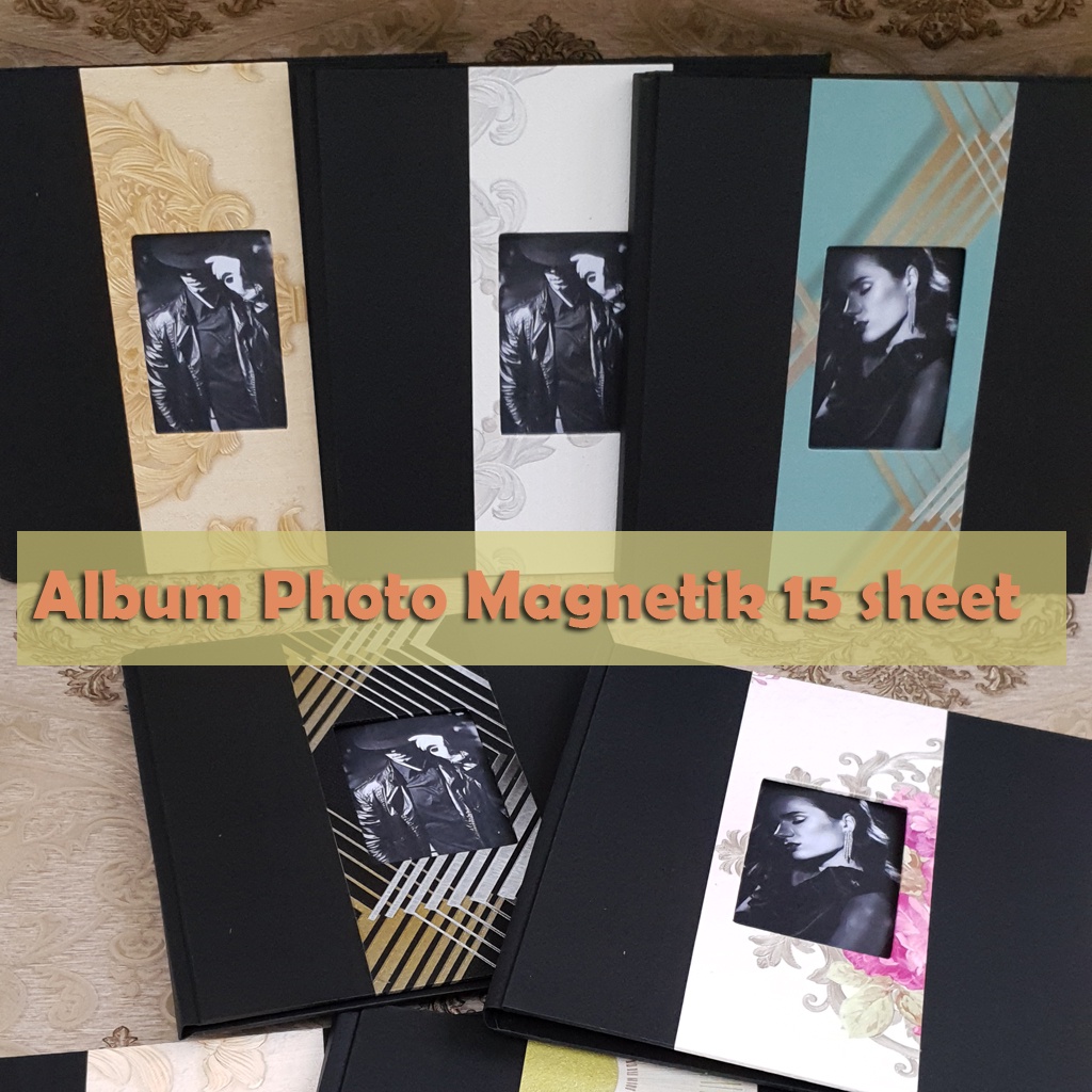 Album foto magnetic jumbo 15 sheet Eco Noir