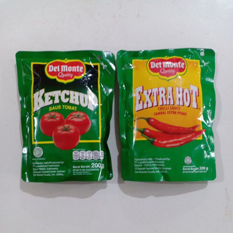 

DELMONTE sambal extrahot & saus tomat 200gr