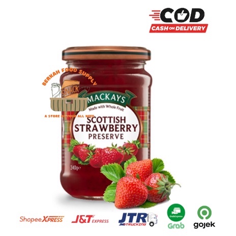 

Mackays Scottish Strawberry JAM 340gr / Selai Strawberry ASLI ORIGINAL