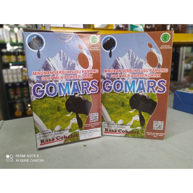 

susu kambing etawa gomars coklat