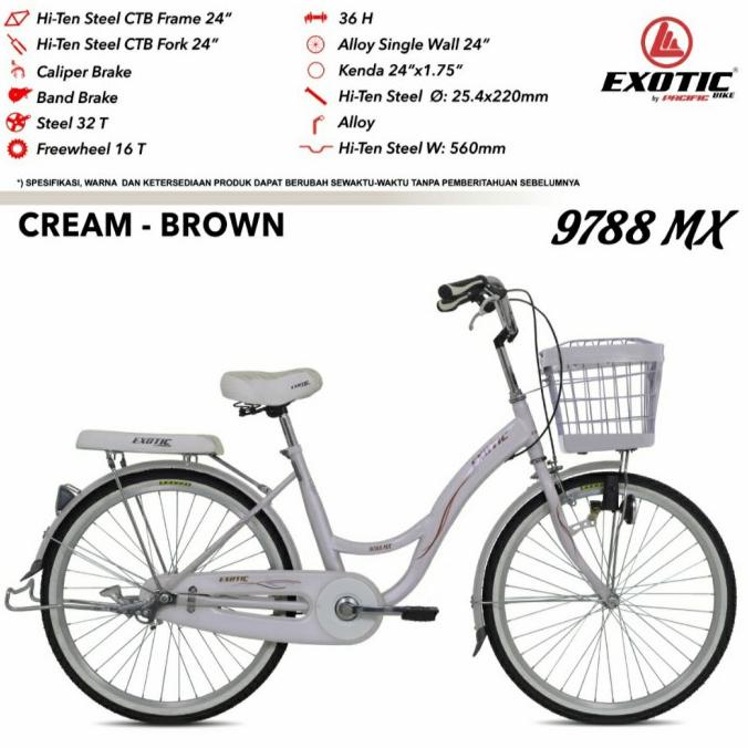 Sepeda Mini Ctb Dewasa 24 Inch Exotic 9788 Mx By Pacific #Original