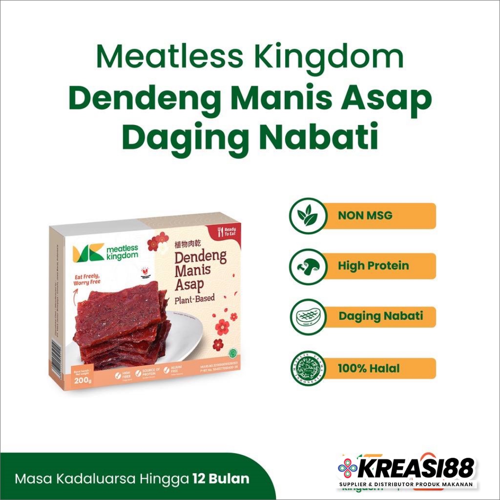 

Meatless - Dendeng Manis Asap | Plant Based | Daging Nabati | Makanan Sehat