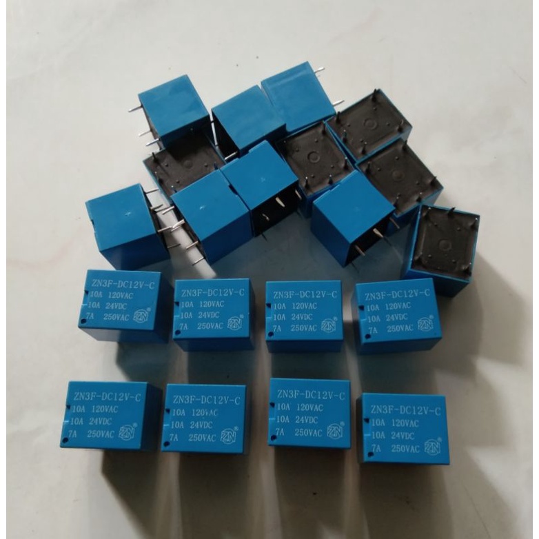 Relay DC 12V 10A 5 pin merek ZN