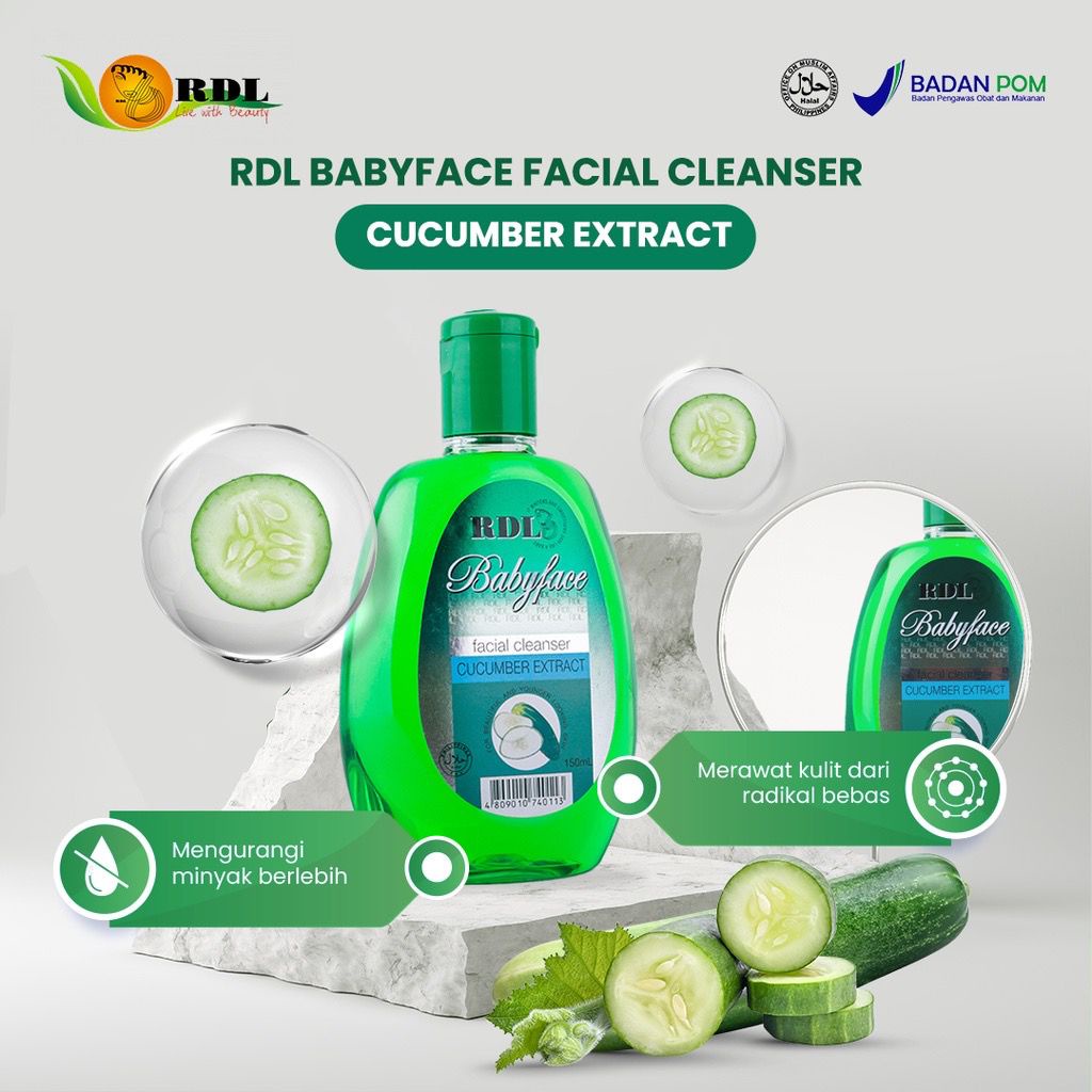 RDL Babyface Facial Cleanser with Cucumber Extract 150 ML