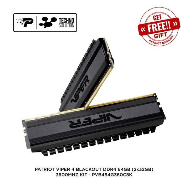 Patriot Viper Steel 64 Gb (2X32Gb) 3200Mhz Memory Ram Pc Komputer