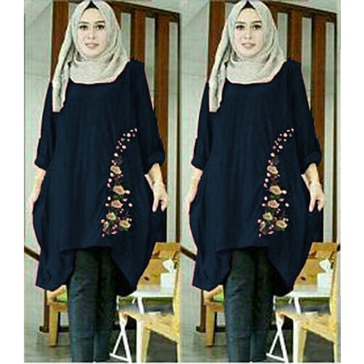 PIK - Tunik Linda XL, XXL, 3XL/ TUNIK WANITA JUMBO/ TUNIK MUSLIM/ FASHION WANITA/ TUNIK MURAH