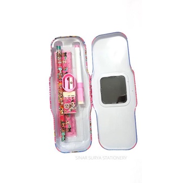 

Kotak Pensil Kaleng set termasuk isi lengkap Tin Pencil Case CC1018