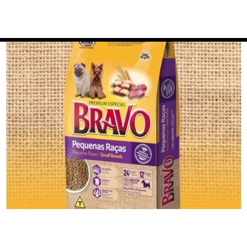 BRAVO DOG FOOD ADULT SMALL BITE 1KG SUPER PREMIUM MAKANAN ANJING