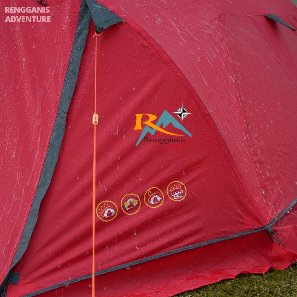 Tenda Camping Java 2 Light TENDAKI 2 - 3 Orang Frame Alloy PU 4000 mm