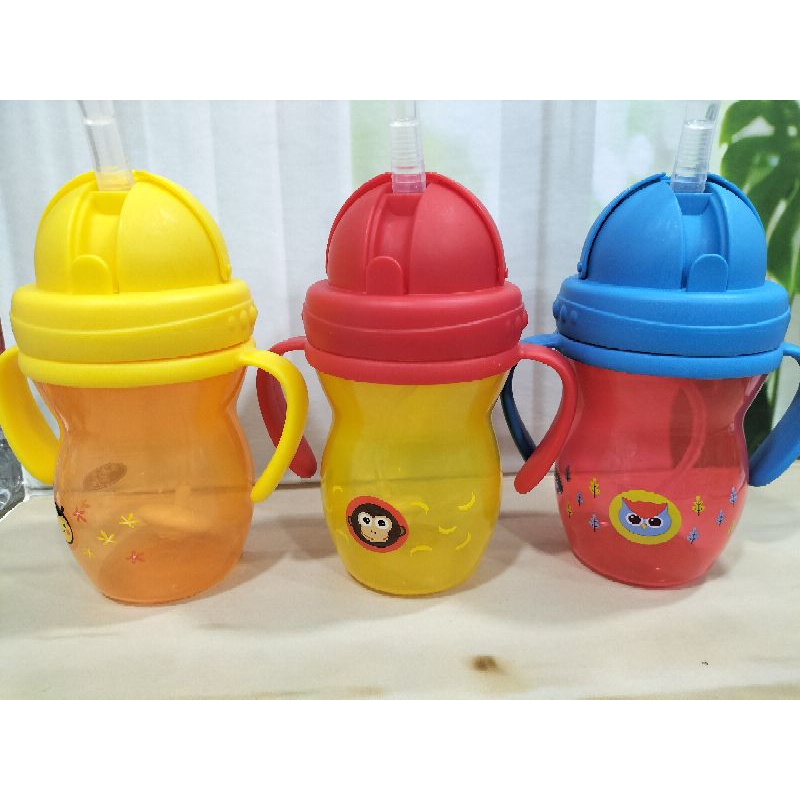 Training Cup With Straw Baby Safe/Botol Minum Dengan Sedotan(270 Ml) BPA Free SK 019