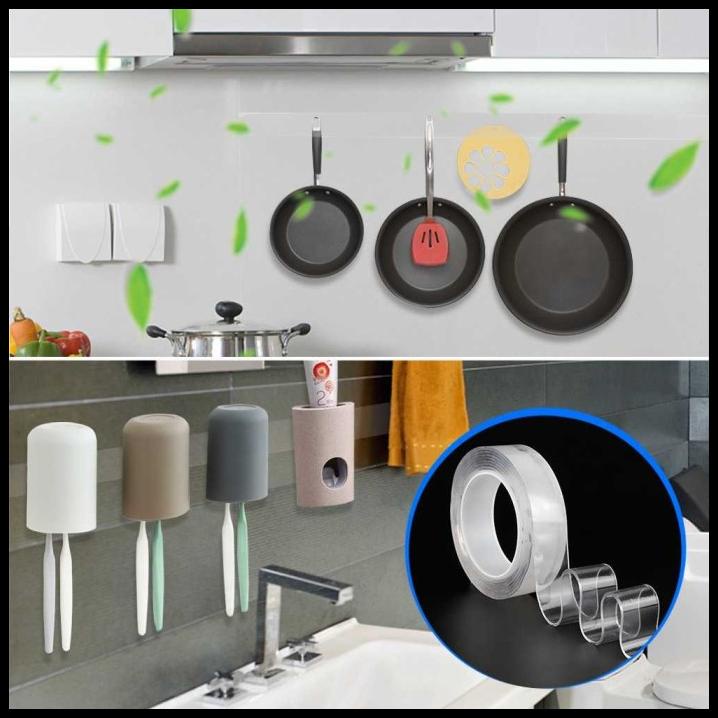 

Szglue Double Tape Perekat No Trace Washable Sticker 3 Meter - J007