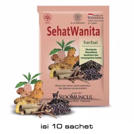 

SIDOMUNCUL Jamu Sehat Wanita 1 pack isi 10 Sachet