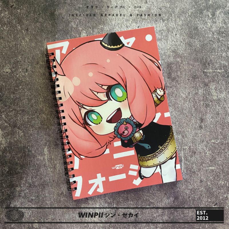 

Notebook Buku Catatan Polos Anya Forger Anime Spy X Family