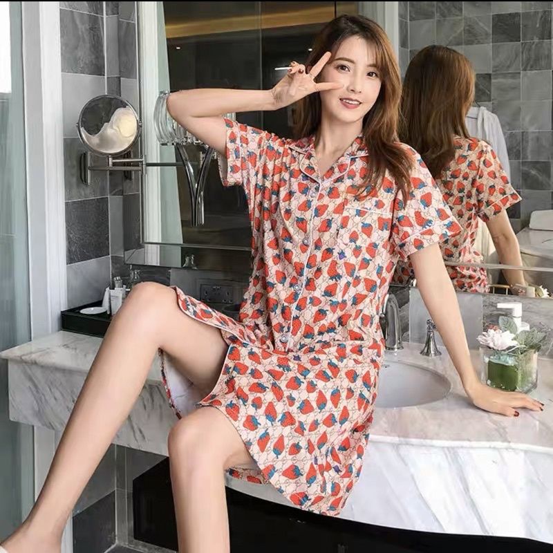 Baju tidur wanita import/Daster kerah Import/Daster wanita kekinian/Daster wanita busui