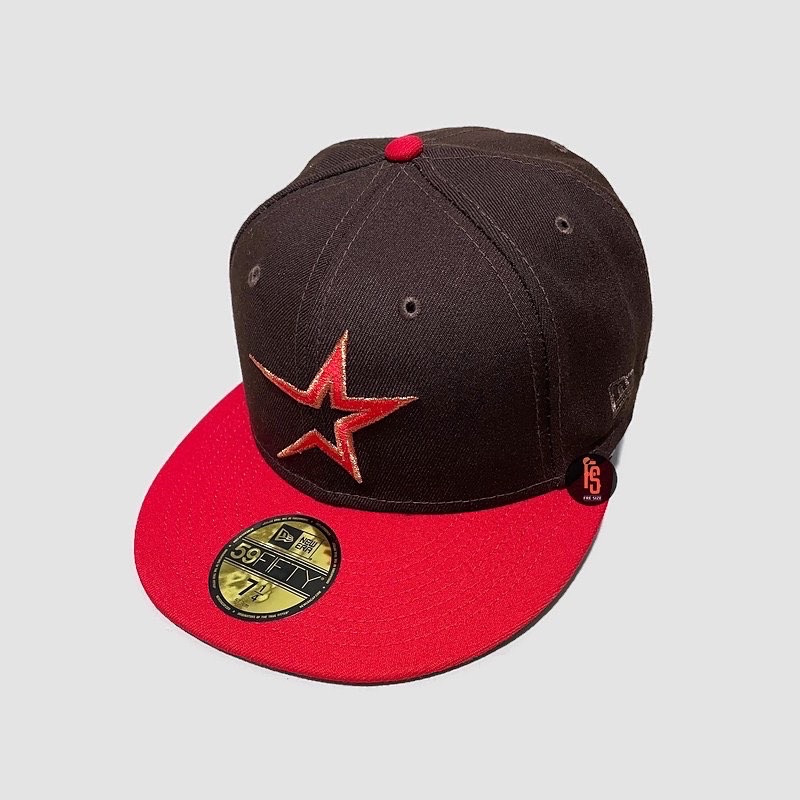 TOPI NEW ERA ORIGINAL 5950 45TH ANNIV HOUSTON ASTROS WALNUT RED