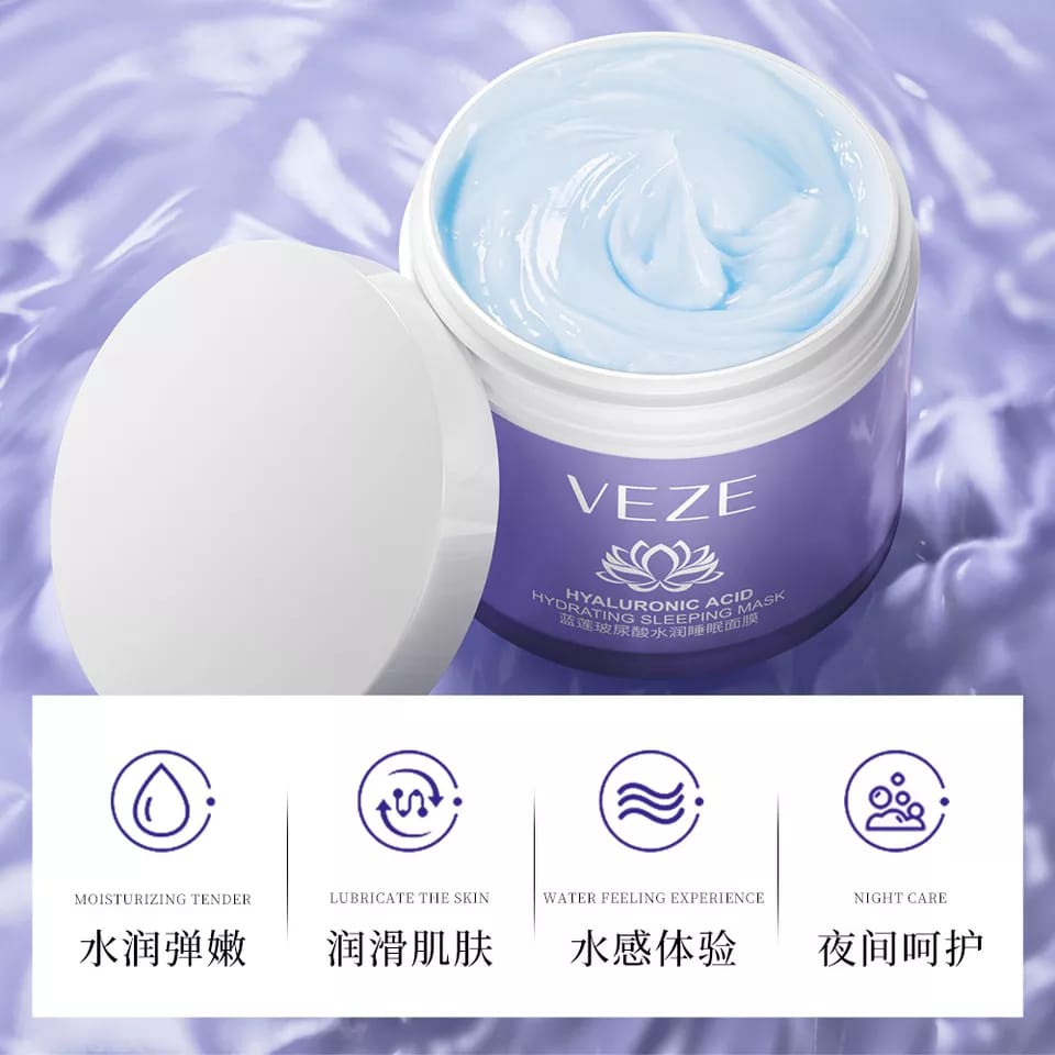 Veze Masker Tidur Asam Hialuronat 100gram