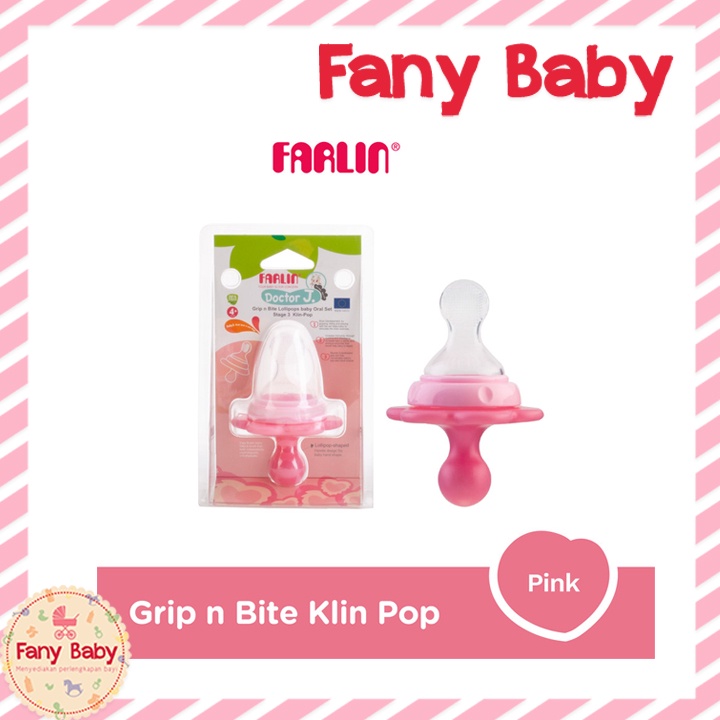 FARLIN GRIP N BITE LOLLIPOPS BABY ORAL SET STAGE 3 [ KLIN-POP ]