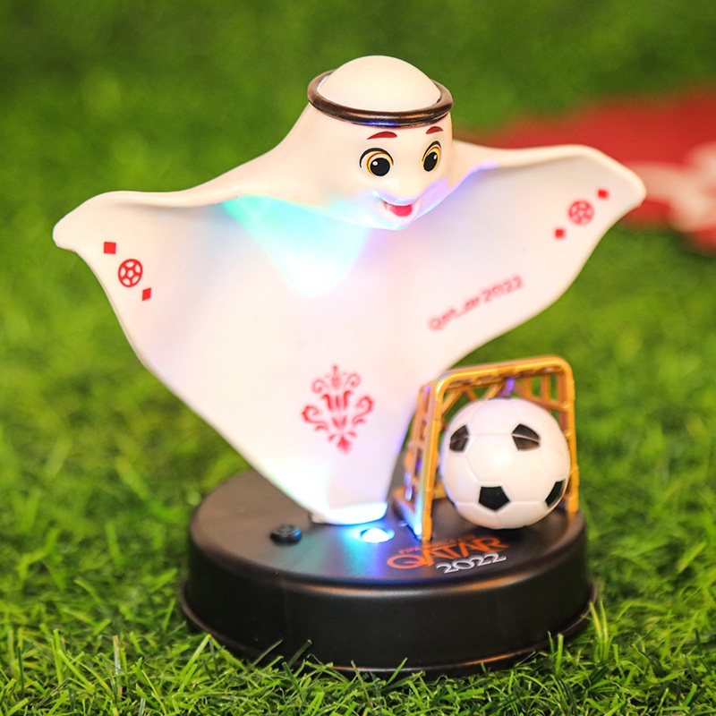 2022hiasan Hias Maskot Luminous Qatar Piala Dunia Souvenir Piala Dunia Qatar
