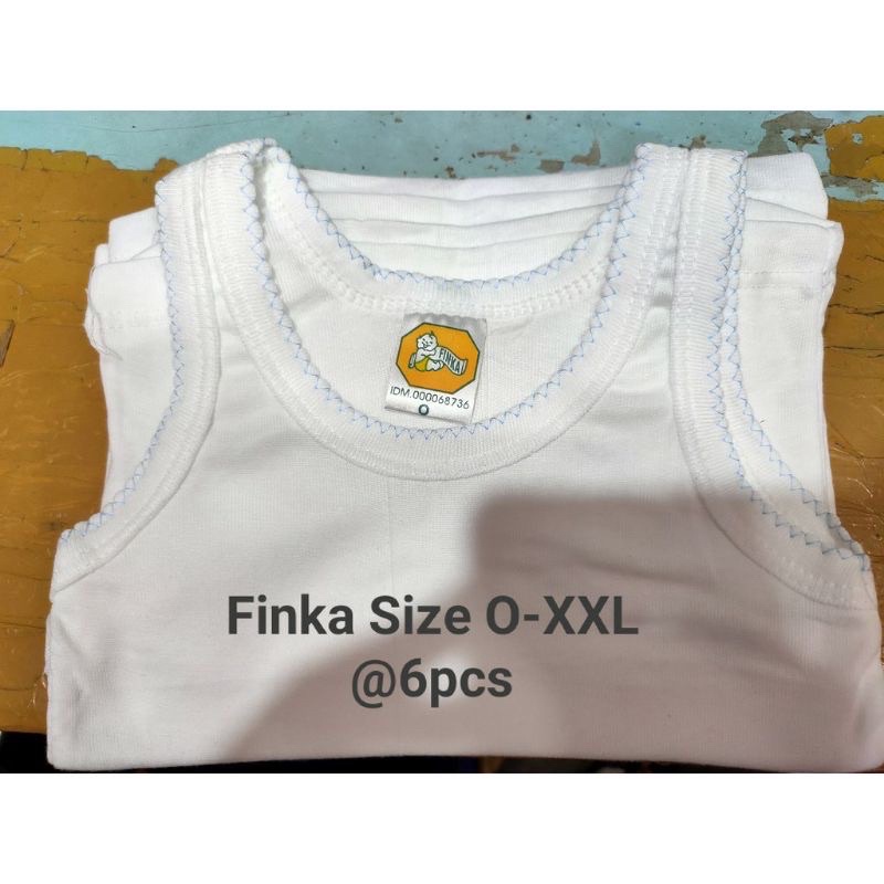 (6Pcs) grosir singlet finka anak baby