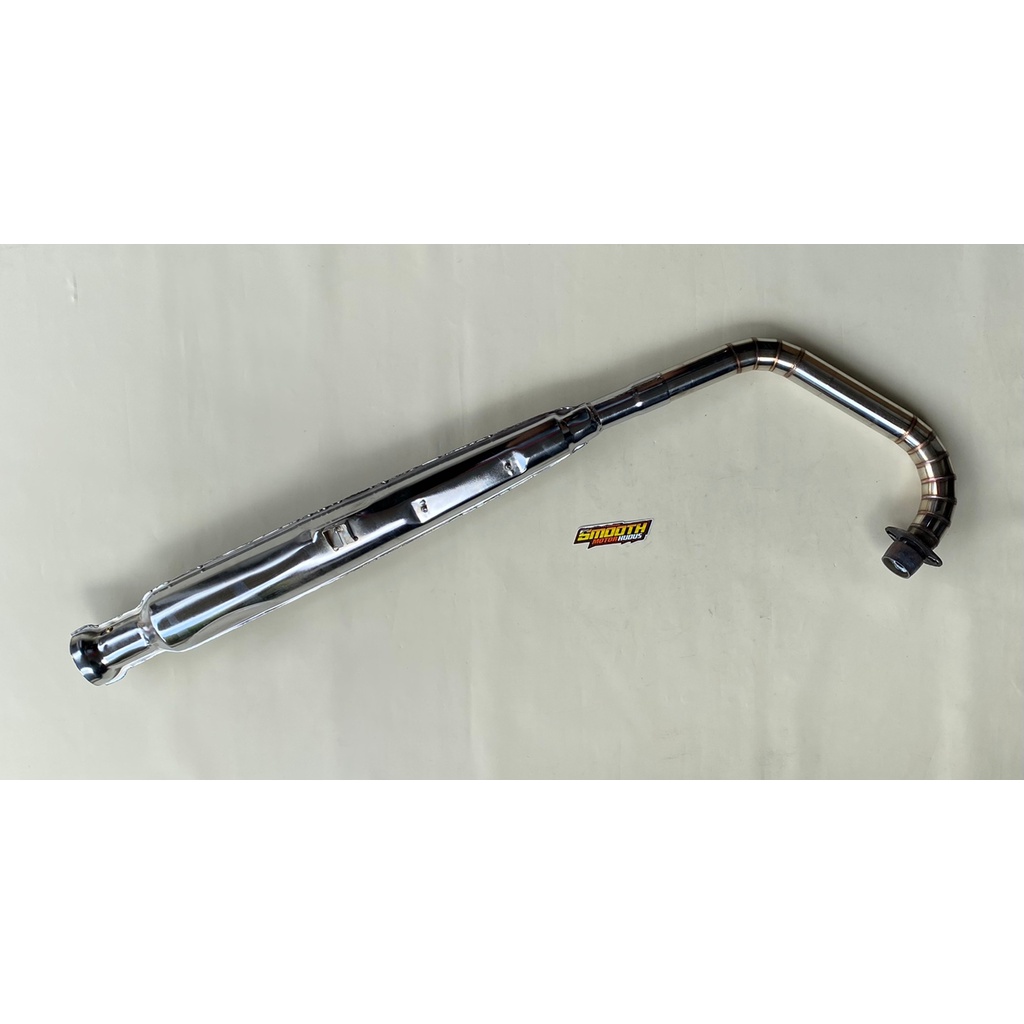 Knalpot CB 125 Corbi Pedes Plor Leher Stainless Cacing Anti Karat