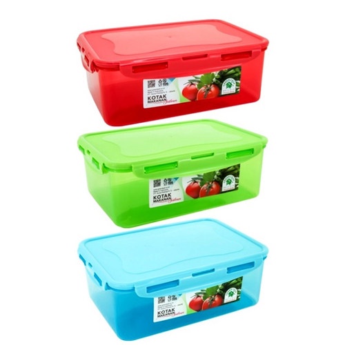 Tempat Sayur Kue Nastar Kotak Makan Sealware 3 Liter 7264 Green Leaf