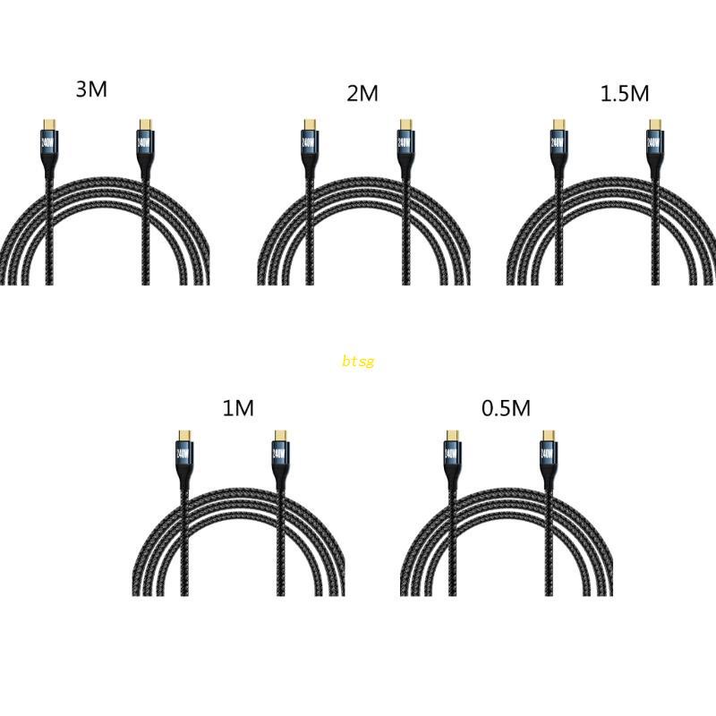 Bt 240W Kabel USB Tipe C 48V5A PD Fast Charging Cable Cord Kabel Power Supply Jalur Data