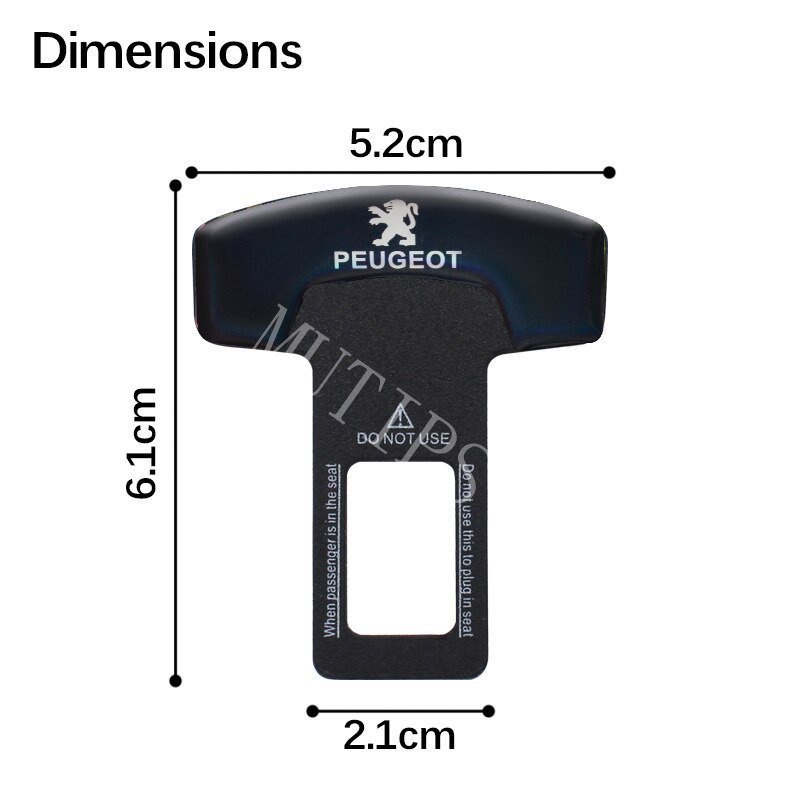 Peugeot 1/2Pcs Gesper Sabuk Pengaman Mobil Klip Metal Hard Plug Alarm Stopper Hilangkan Suara Untuk 2008 3008 508 408 5008 206 208 207 307 308 406