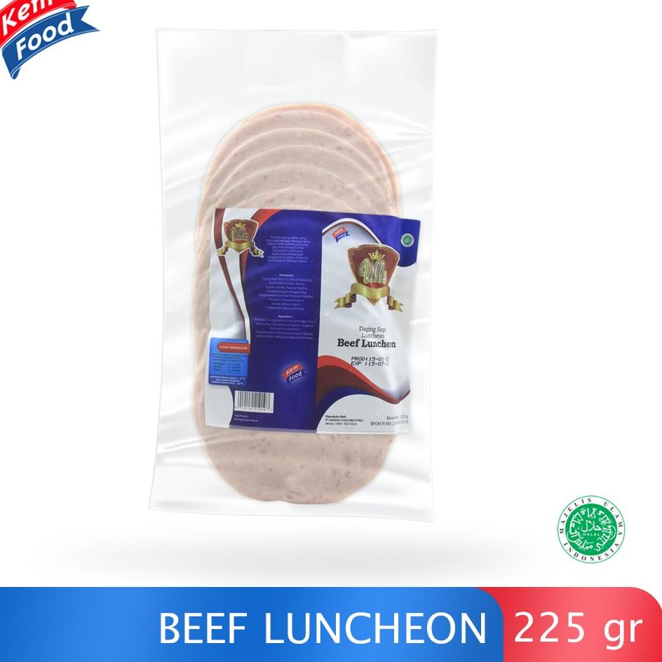 

【Penjualan Terbaik】✅COD Villa Beef Luncheon Slice 225gr