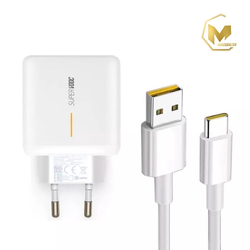 Charger Cashan tc Original  realme 65wat micro usb Fast Charging super vooc MA3790