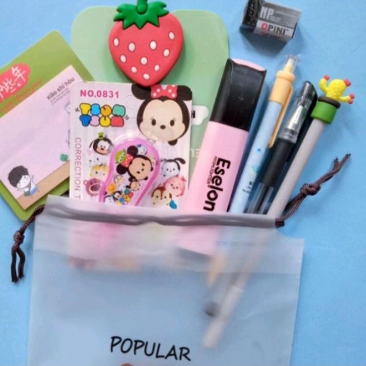 

±±± PAKET ALAT TULIS SEKOLAH 9IN1 MURAH/ ALAT TULIS SET LENGKAP / STATIONERY SET/ HADIAH 17 AN AGUSTUS/ PAKET HADIAH 17 AGUSTUSAN/ SOUVERNIR ULANG TAHUN
