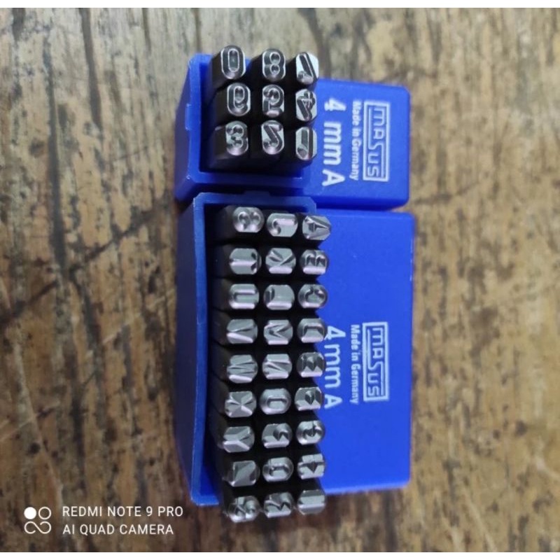 

Huruf Ketok dan angka 5 Mm Stamp Punch LetterA-Z Masus germany 1 set