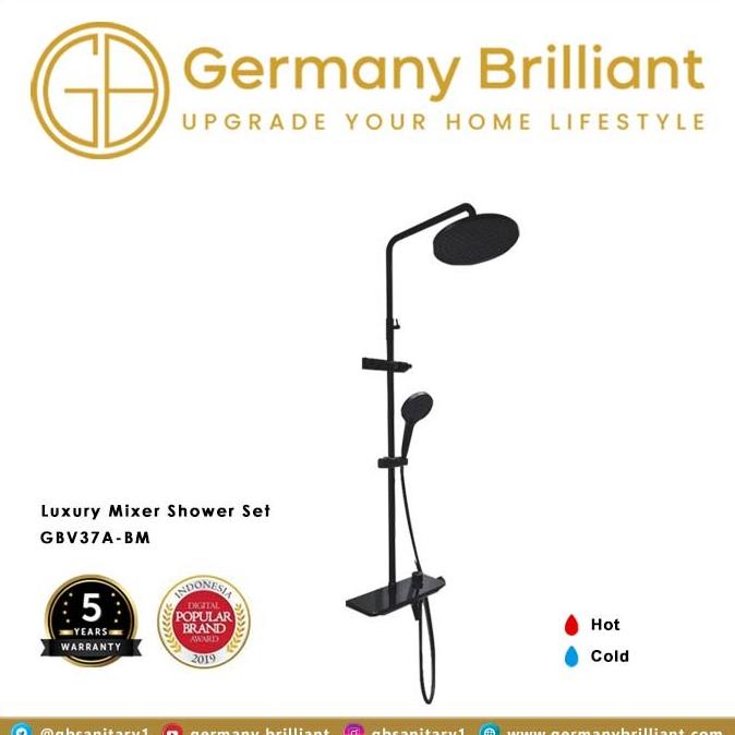 Shower Set Germany Brilliant GBV37A-BM asik promo