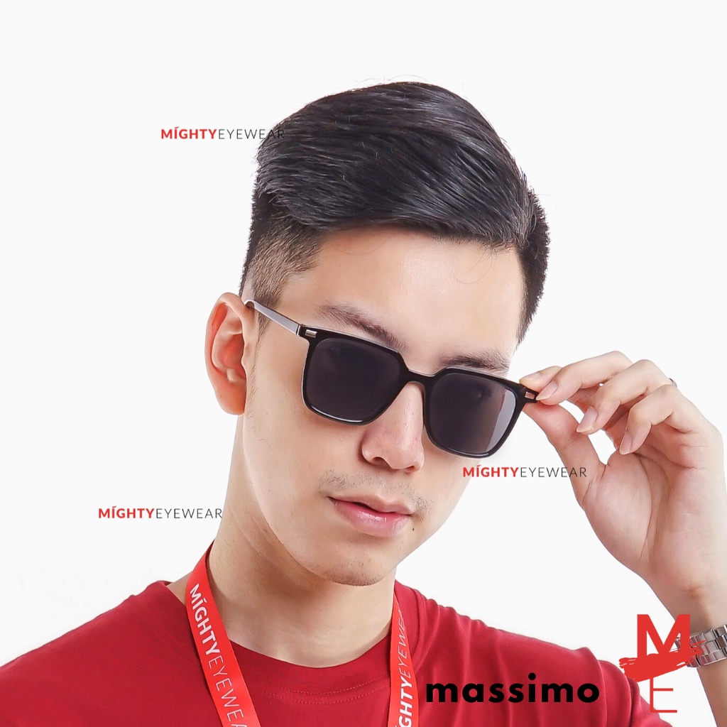 KACAMATA HITAM PRIA SUNGLASSES Kotak MASSIMO Pria MIGHTYEYEWEAR