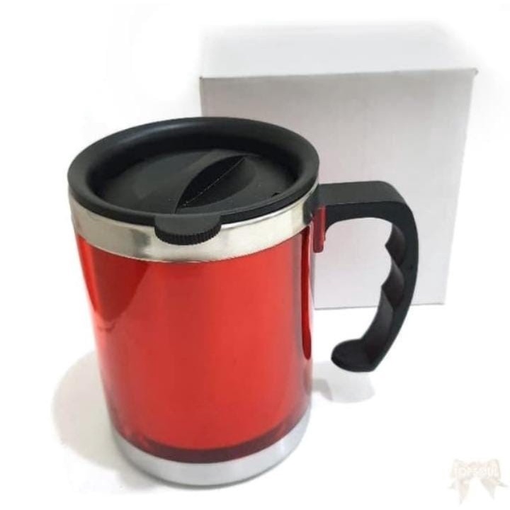 Mug Mugs Cangkir Gelas Standar Warna  stainless steel double layered 664 - 450ml / M613