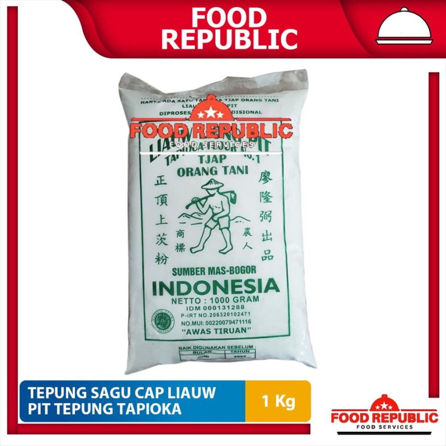 

TEPUNG SAGU TANI CAP LIAUW LIONG PIT 1 KG - TEPUNG TAPIOKA HALAL