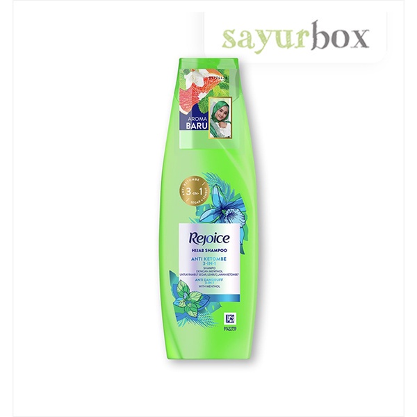 Jual Rejoice Hijab Shampoo Anti Ketombe 3 In 1 Botol 340 Ml Sayurbox Shopee Indonesia 8054