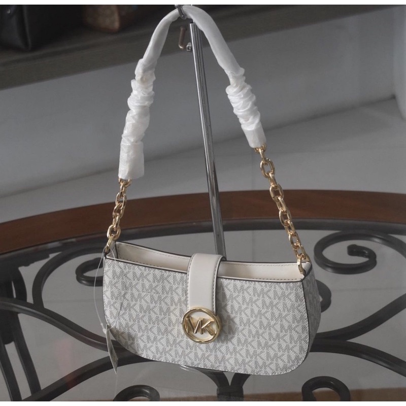 MK CARMEN SMALL POUCHETTE LIGHT CREAM MULTI